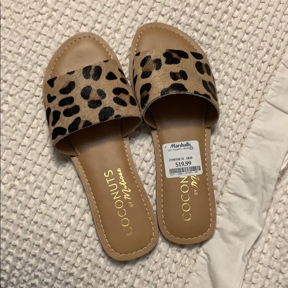 coconuts cheetah sandals